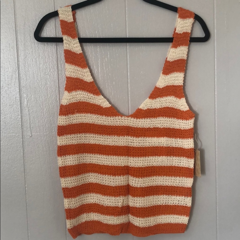 •NEW• Striped Forever 21 V-neck style Tank